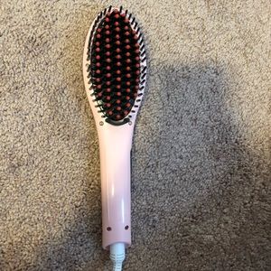Instyler - hairbrush straightener - pink